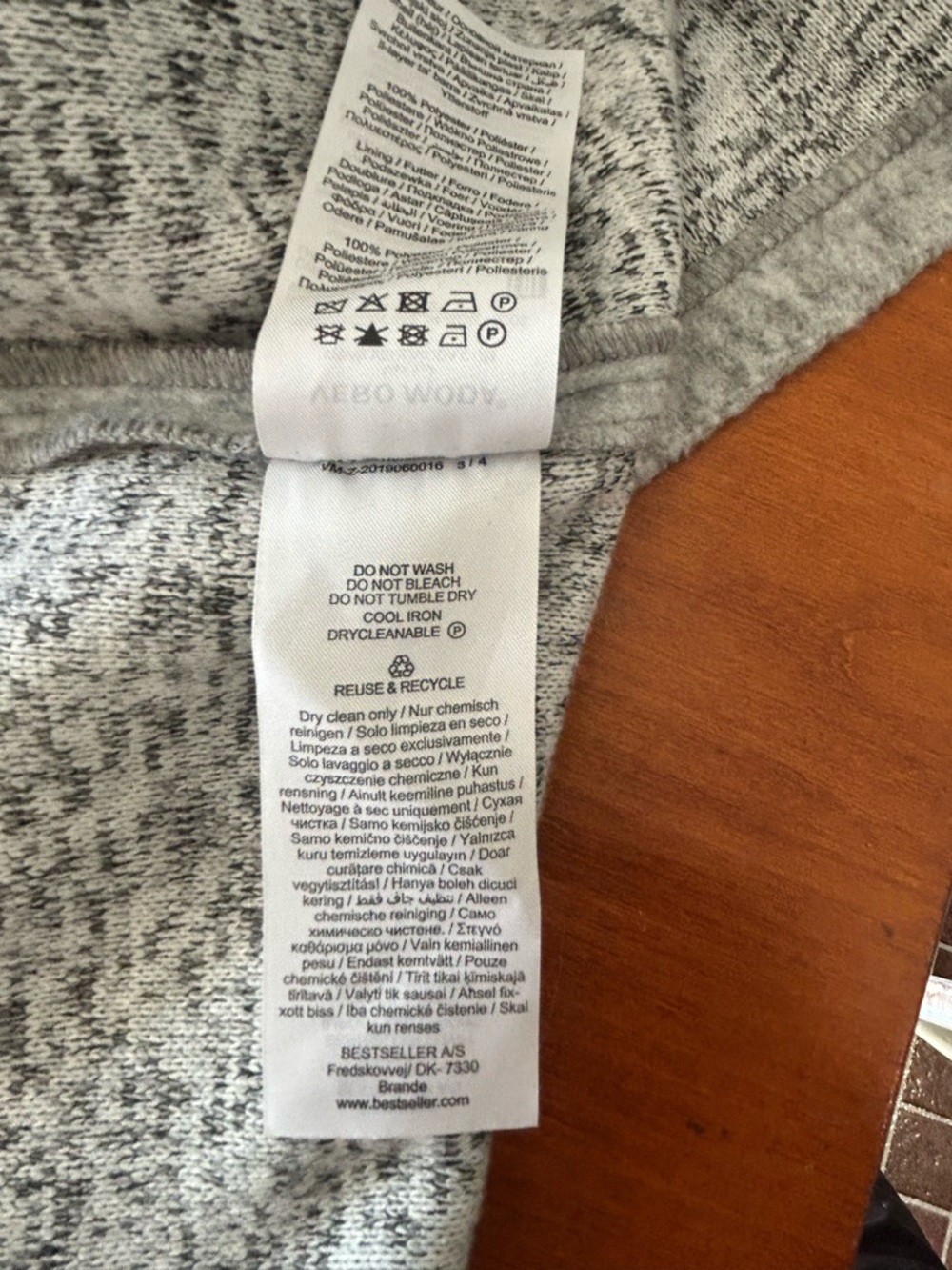 Vero Moda Heather Gray Snap Closure Light Jacket - Picture 6 of 6